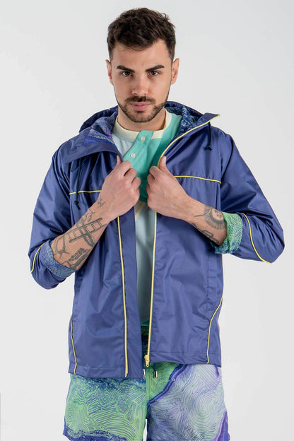 Jacket in Purple Blue
