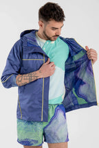 Jacket in Purple Blue