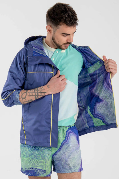 Jacket in Purple Blue