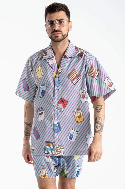 Hawaii Short Sleeve Shirt “Cigarettes”