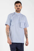 Asymmetric shirt in Blue