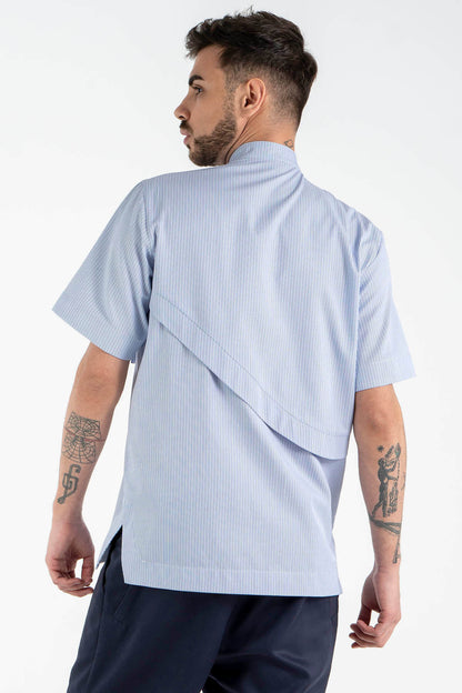 Asymmetric shirt in Blue