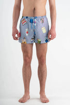 Swimming shorts with print “Cigarettes”