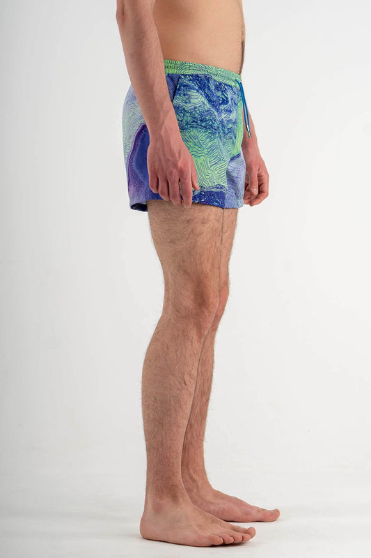 Swimming Shorts with Print “Voyage”