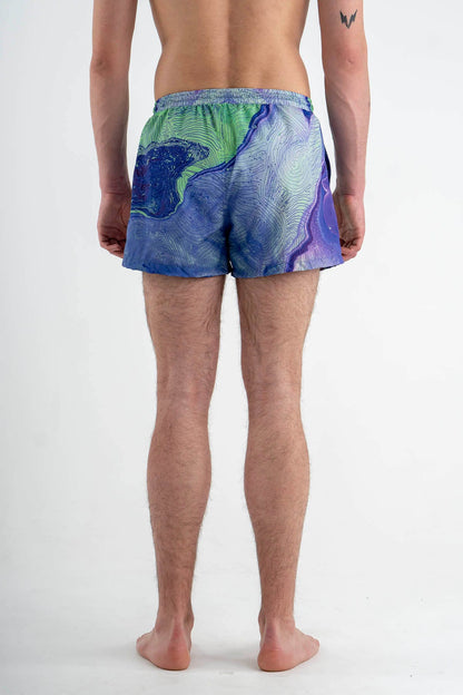 Swimming Shorts with Print “Voyage”