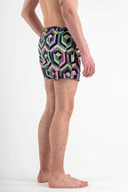 Swimming Shorts with Print “Maze”