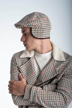 Checked Newsboy Cap