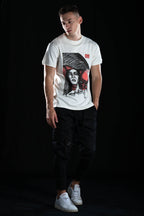 Hand painted T-shirt “Devil” White