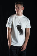 Hand Drawn T-shirt “Paint” White