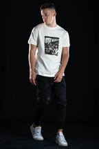 Hand painted T-shirt “Romance” White