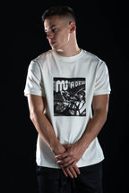 Hand painted T-shirt “Romance” White