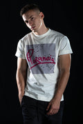 Hand painted T-shirt “Paranoia” White