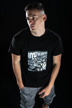 Hand painted T-shirt “Romance” Black