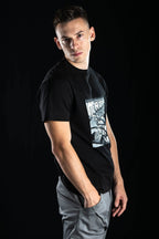 Hand painted T-shirt “Romance” Black
