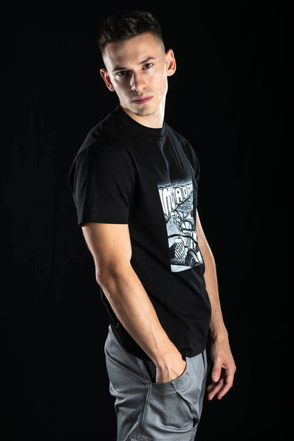 Hand painted T-shirt “Romance” Black