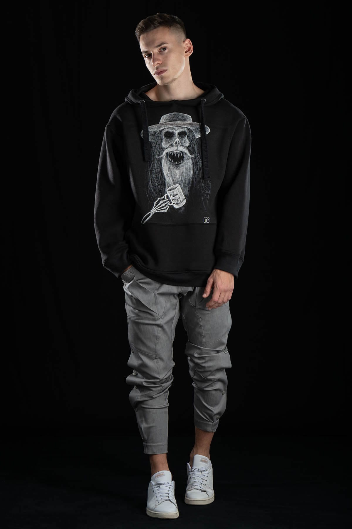 Oversized Hoodie with Print ‘Guten Morgen MotherF*cker’