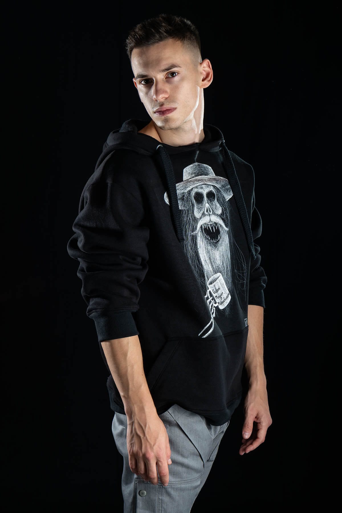 Oversized Hoodie with Print ‘Guten Morgen MotherF*cker’